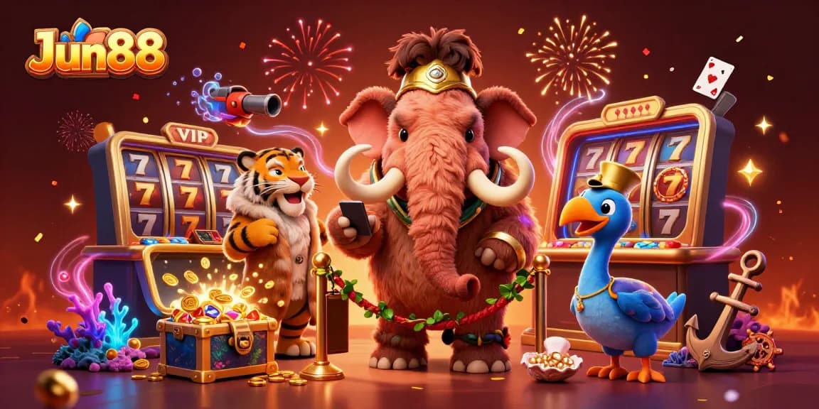Experience thrilling gaming at Jun88 with immersive slot games featuring vibrant characters and rich visuals.
