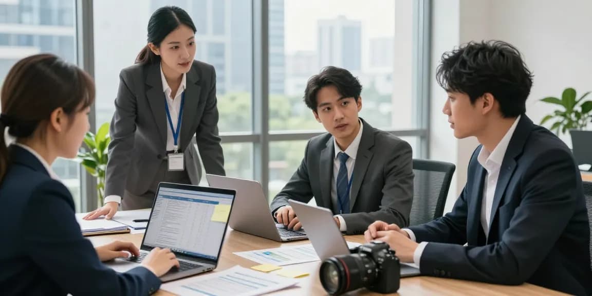 Collaborative discussion about instant merchant cash advance funding in modern office