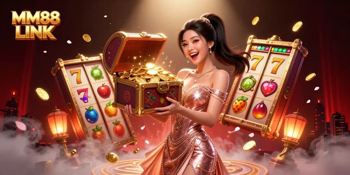 Engage with MM88 LINK for immersive slot experiences and vibrant treasure chests of rewards.