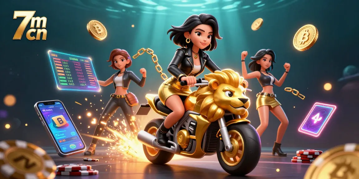 Experience the excitement of betting on 7m cn with dynamic visuals of football action and crypto elements.