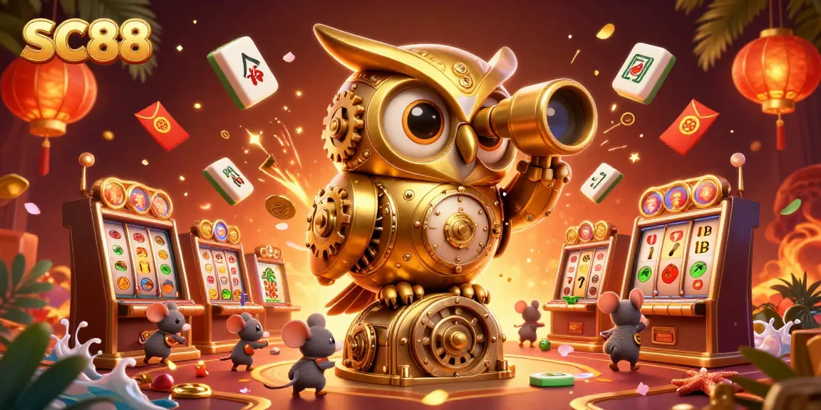 Experience exciting gameplay at SC88 with a lively 3D casino scene, showcasing vibrant characters and elements.