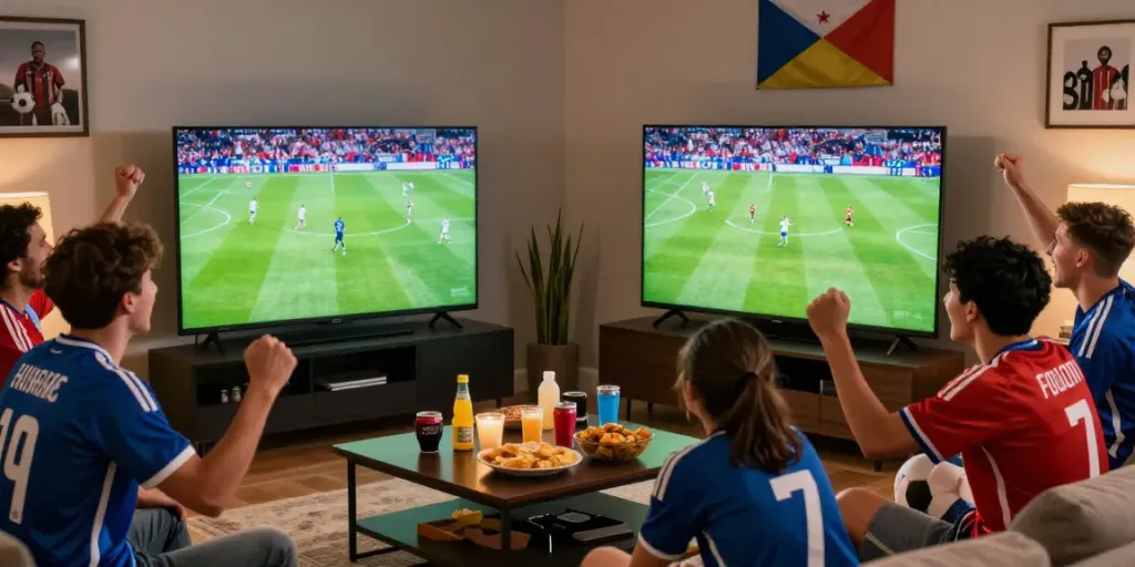 Xoilactv fans enjoying a live soccer match experience in Full HD.