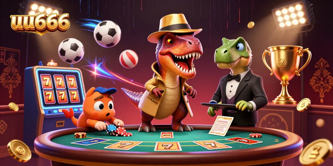 Engage with uu666's exciting gambling scene featuring vibrant characters and dynamic sports elements.