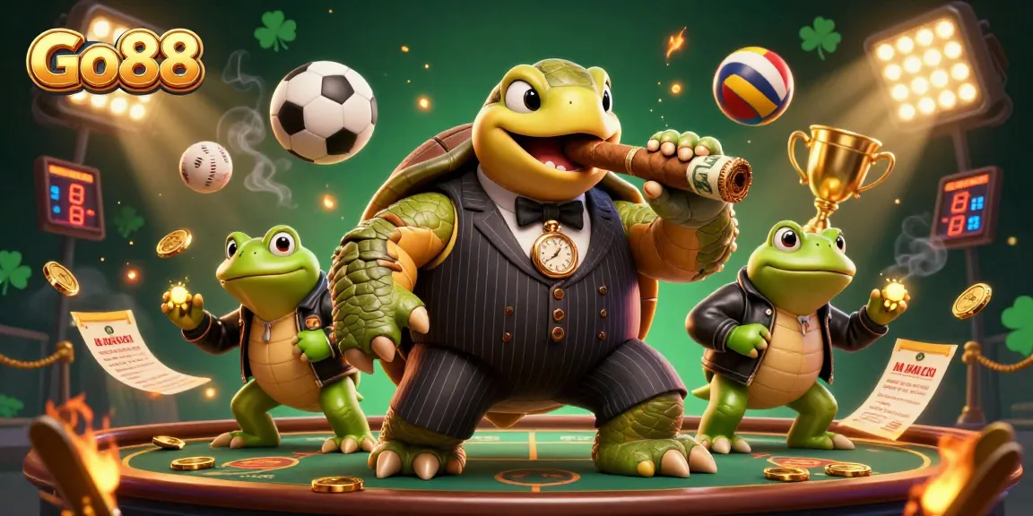 Go88 immerses players in a captivating casino atmosphere with vibrant characters and dynamic gaming elements.