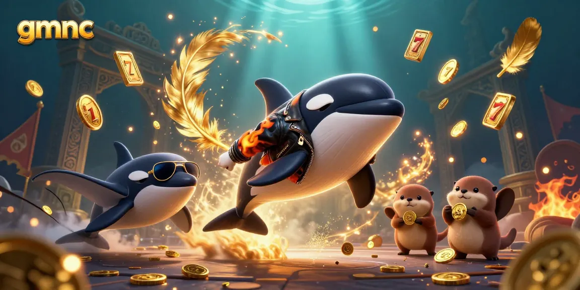 Experience thrilling gameplay with gmnc's dynamic casino scene featuring animated characters and vibrant elements.