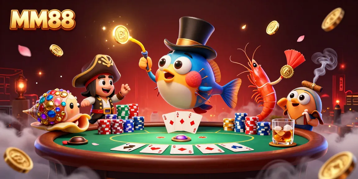 Engage with MM88's vibrant casino adventure featuring gold coins and dynamic characters.