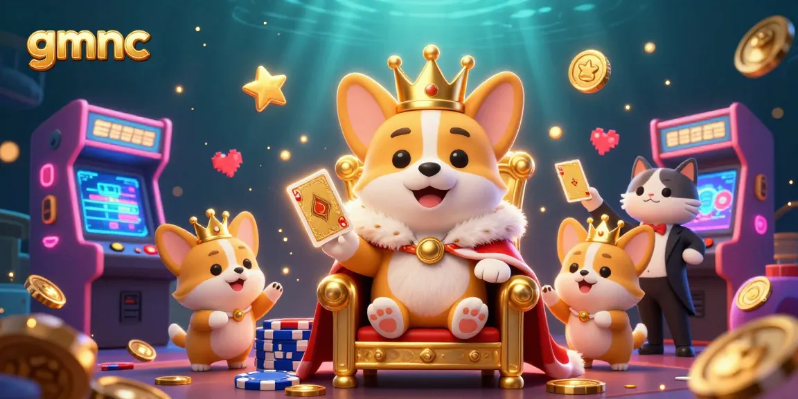 Experience gmnc's vibrant online gambling realm with charming characters in a dynamic casino setting.