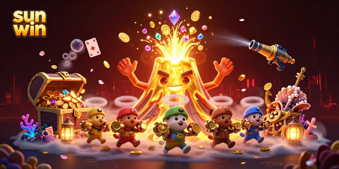 Enter the thrilling world of sun win with animated treasures, explosive coins, and vibrant characters.