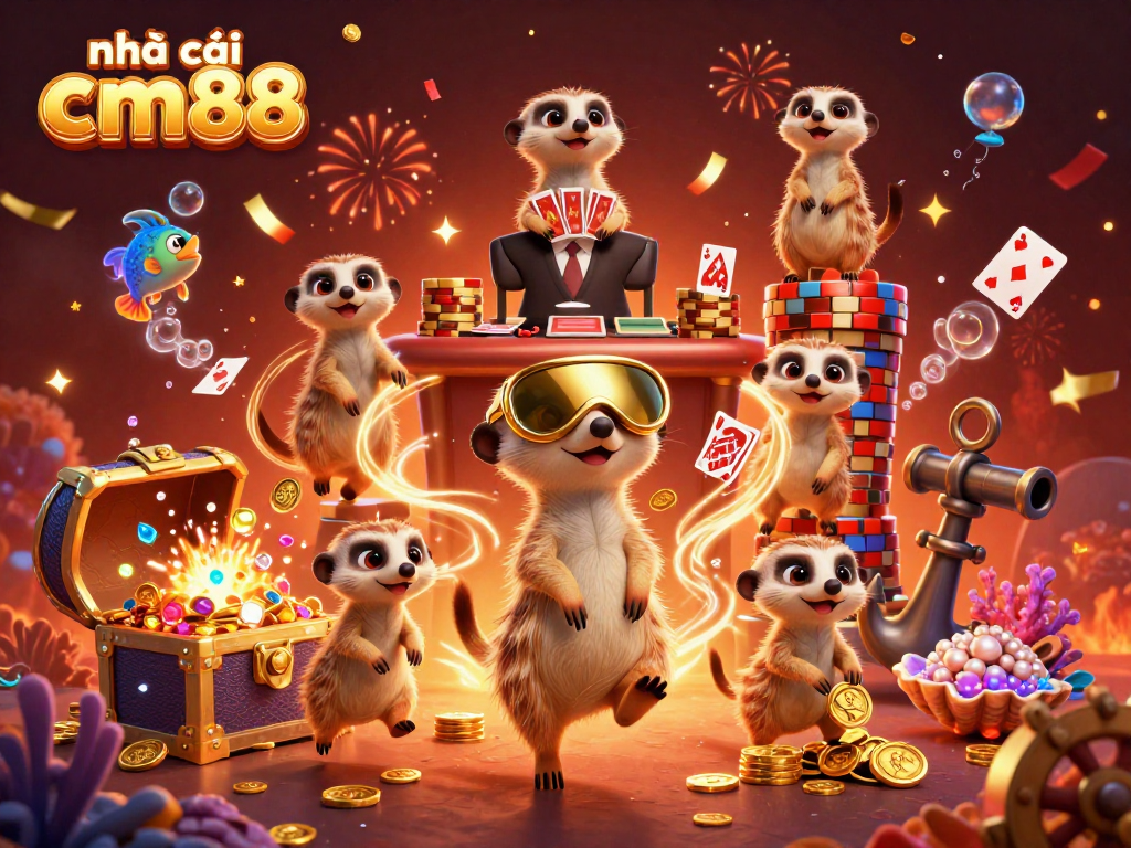 Engage with the vibrant world of nhà cái cm88 through an exciting casino operation led by meerkats.