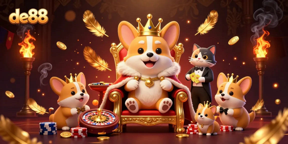 Experience thrilling action at de88 casino with an ultra-detailed illustration of exciting gaming elements and characters.