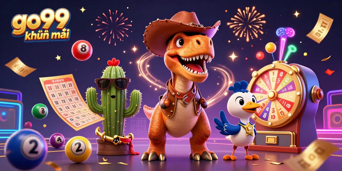 Experience exciting go99 khuyến mãi with vibrant characters and dynamic gaming elements in this thrilling casino scene.